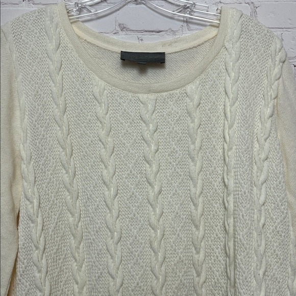 Sunday in Brooklyn for Anthropologie Lace Hem Sweater - Picture 3 of 11